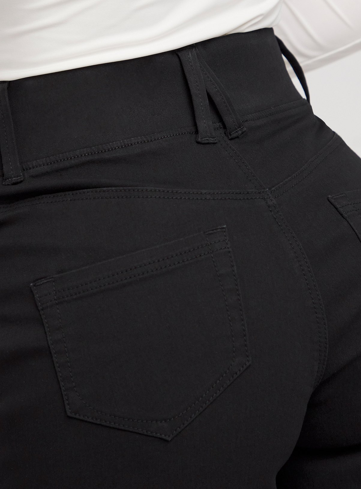 SIMPLY BE Wide Leg Pull On Jegging Black 16 - Image 4 thumbnail