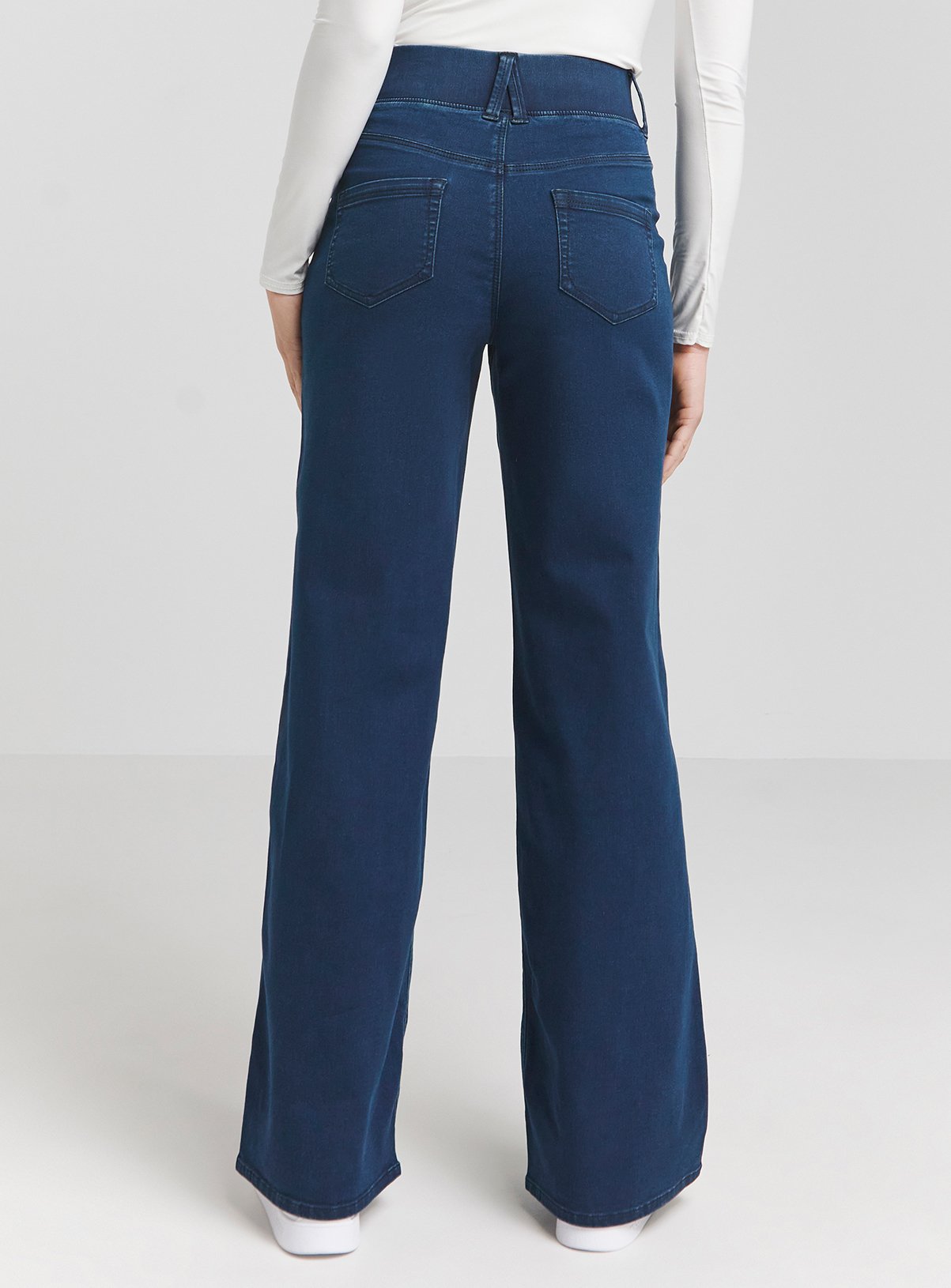 SIMPLY BE Wide Leg Pull On Jegging Indigo 16 - Image 2 thumbnail