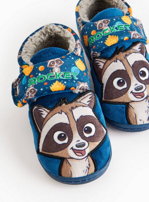 Disney Marvel Rocket Navy Full Slipper 10-11 Infant