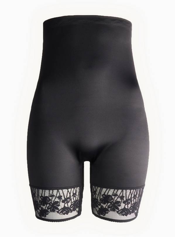 Smoothform™ Black Lace Detail Firm Control Shorts  16
