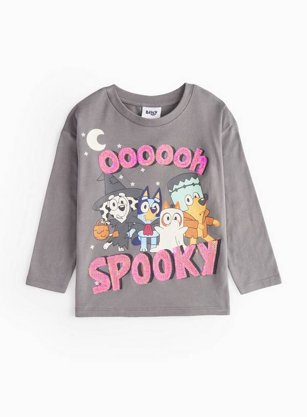 Halloween Bluey Charcoal Long Sleeve T-Shirt 4-5 years