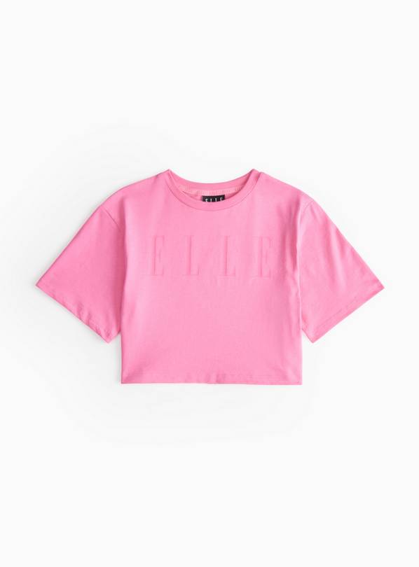ELLE Pink Logo Boxy T-Shirt 10 years