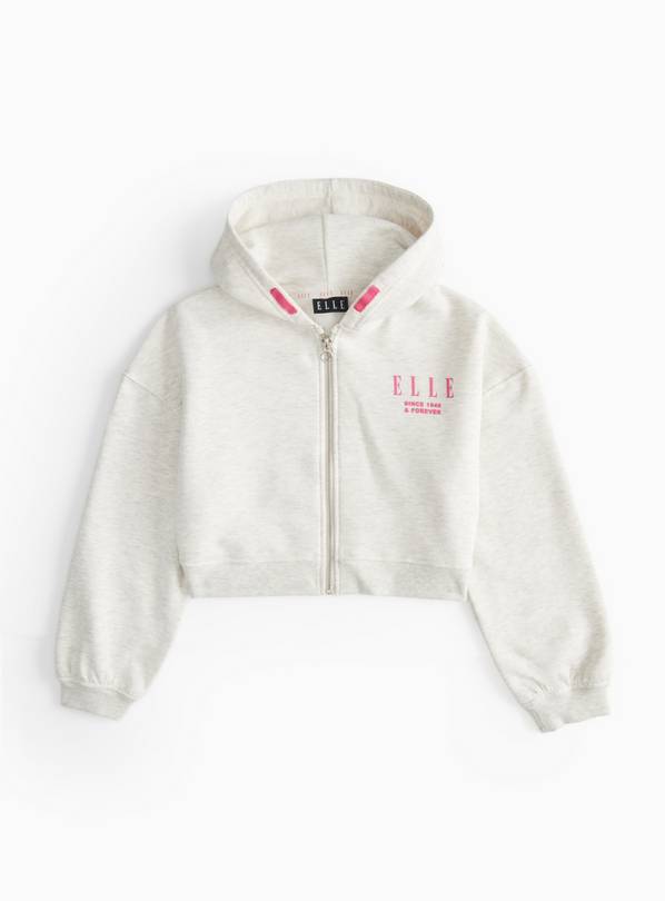 ELLE Graphic Print Grey Zip Sweat 15 years