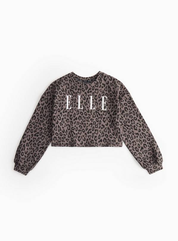 ELLE Leopard Printed Boxy Sweatshirt 14 years