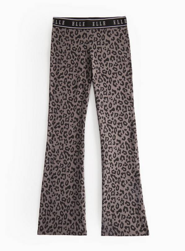 ELLE Leopard Printed Sports Flared Leggings 9 years