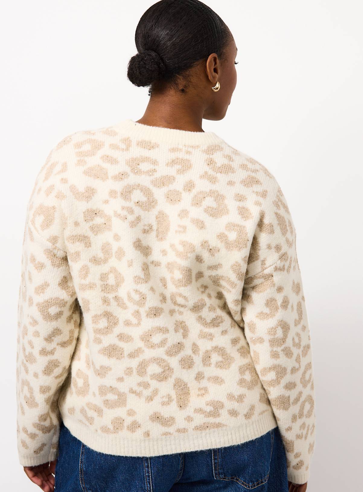 Cream Animal Print Sequin Jumper 14 - Image 4
