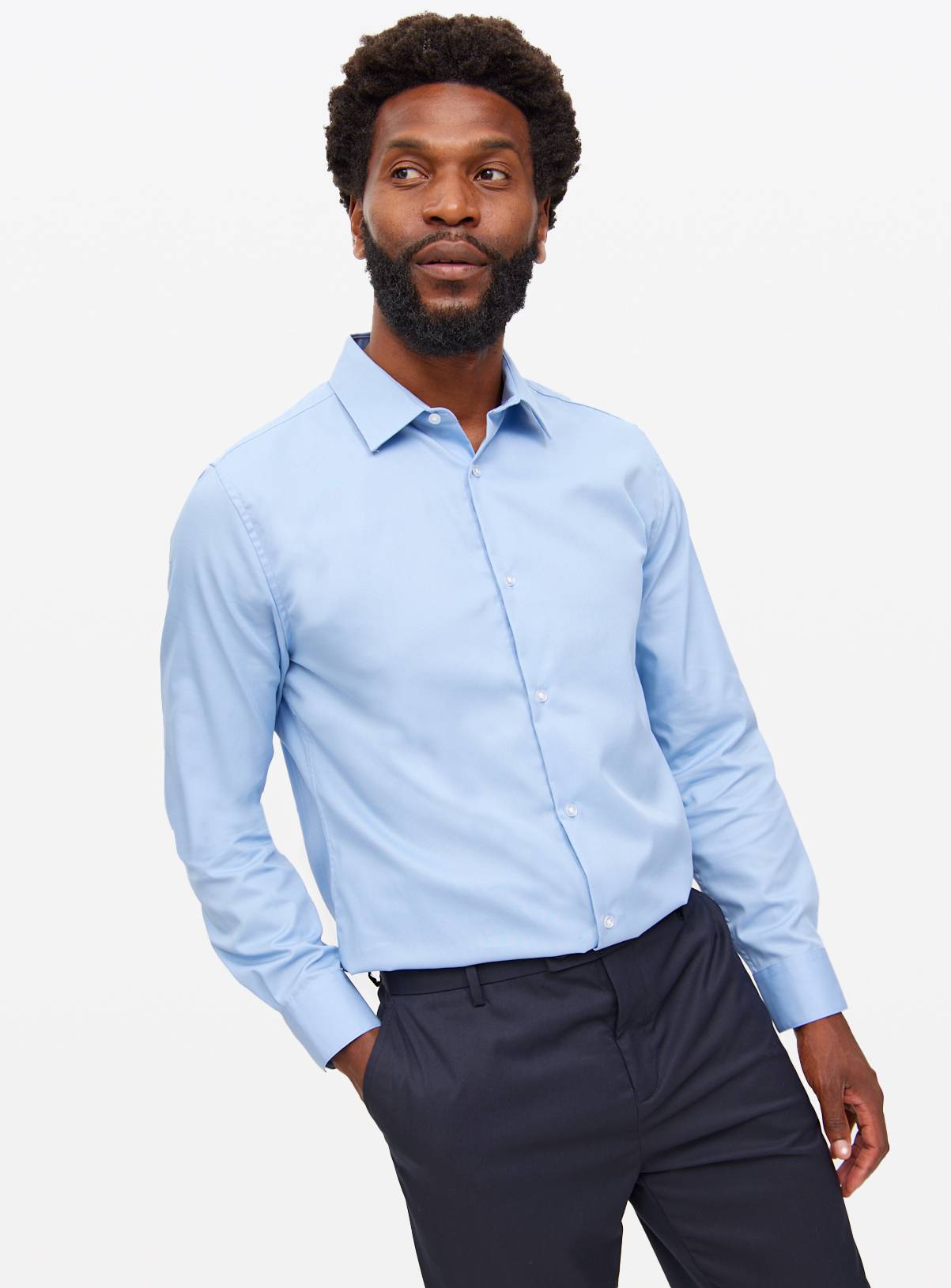 Blue Twill Cotton Shirt 15 - Image 1
