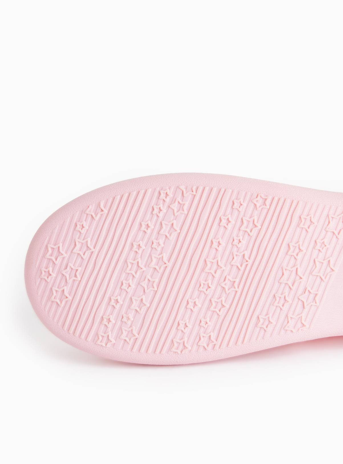 Pink Spot Printed Fleece Lined Full Slippers 8 - Image 4