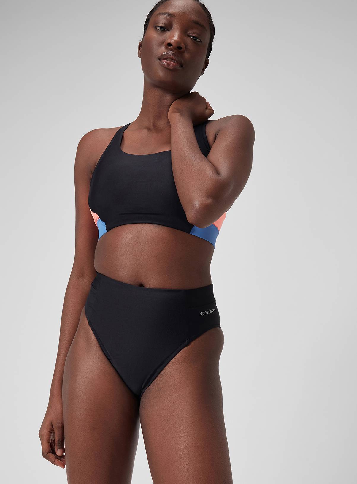 SPEEDO Solid Hi Waist Bikini Bottom XXS - Image 1