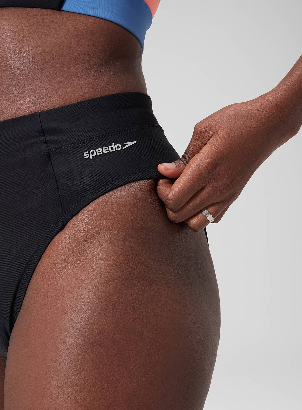 SPEEDO Solid Hi Waist Bikini Bottom XXS - Image 5