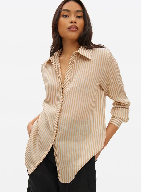 Neutral Stripe Relaxed Shirt 26