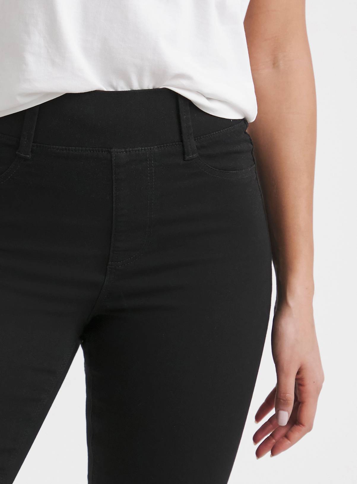 SIMPLY BE Flared Pull On Jegging Black 12S - Image 4