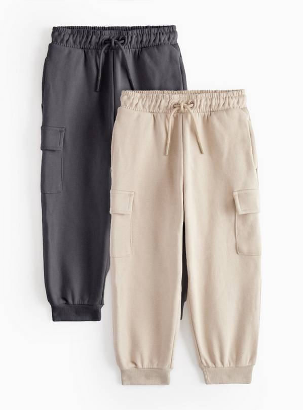 Stone Cargo Joggers 2 Pack 1-2 years