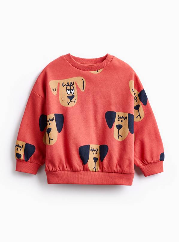 Red Dogs Print Sweatshirt 3-4 years