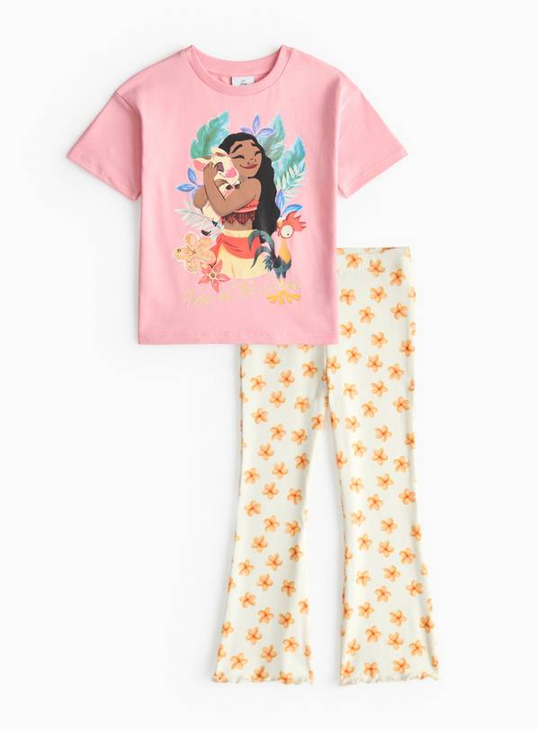 Moana Print T-Shirt & Flared Leggings Co-ord Set  1-2 years