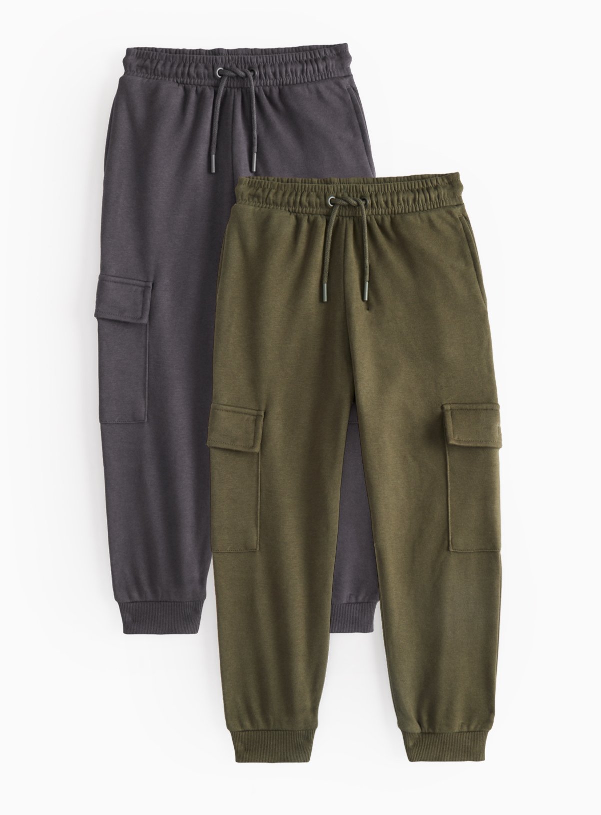 Khaki Khaki Cargo Joggers 2 Pack (10 Years) - Tu by Sainsbury's
