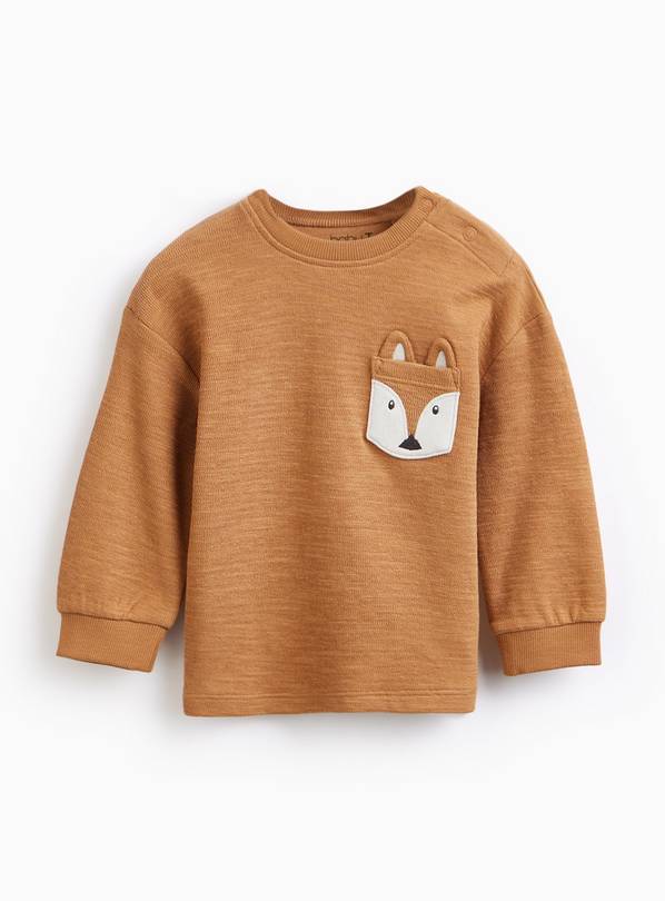 Brown Little Acorn Long Sleeve Top 18-24 months