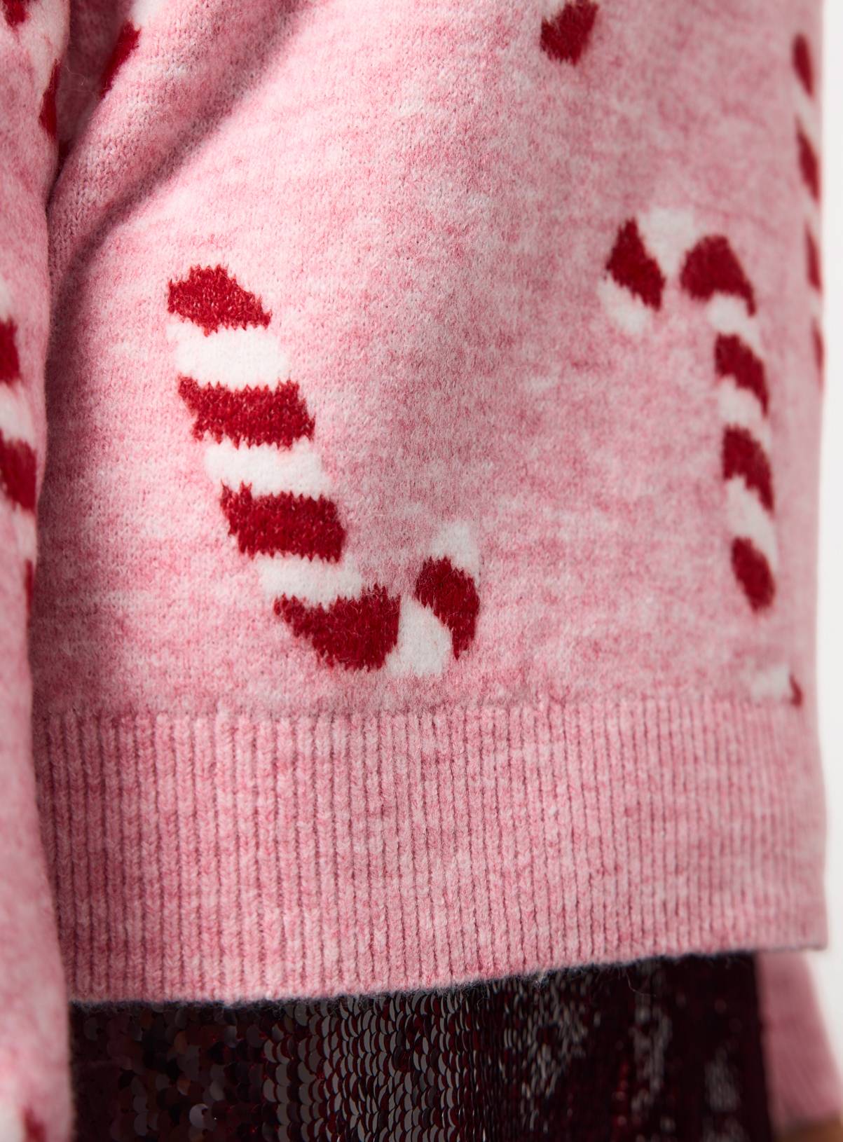 Matching Family Women's Christmas Candy Cane Crew Neck Jumper 12 - Image 3