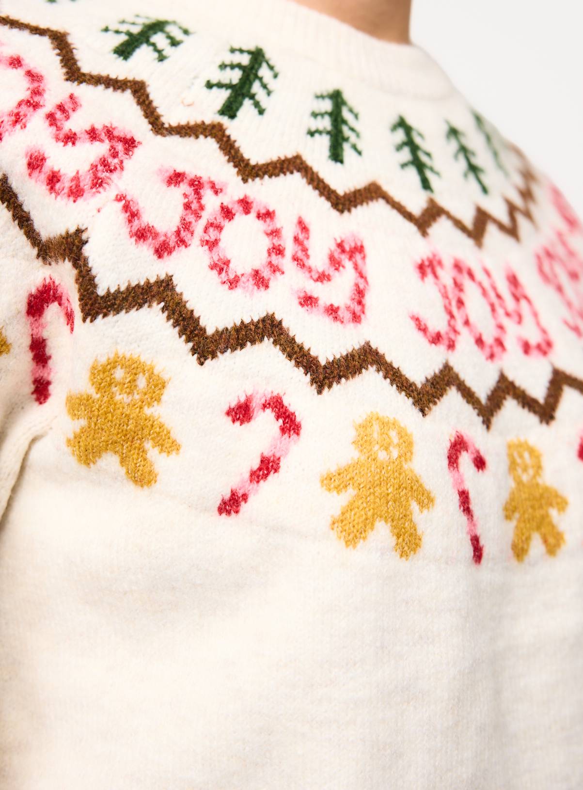Mini Me Women's Christmas Cream Fairisle Crew Jumper 14 - Image 3