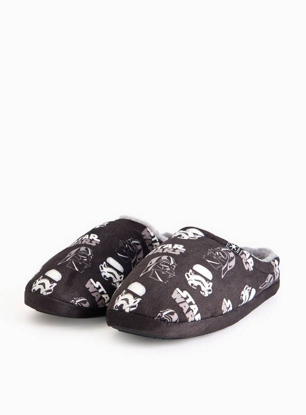Star Wars Black Mule Slippers L