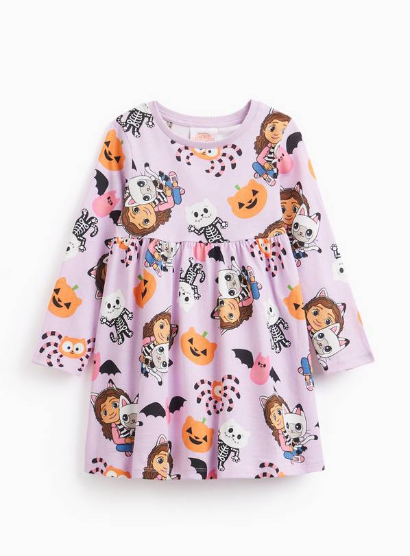 Halloween Gabby's Dollhouse Lilac Printed Jersey Dress 2-3 years