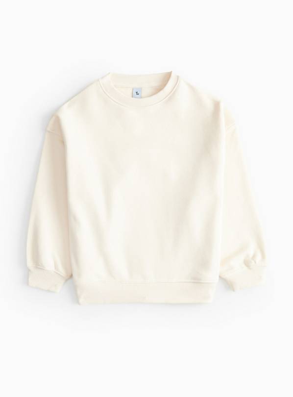 Cream Crew Neck Sweatshirt 8 years
