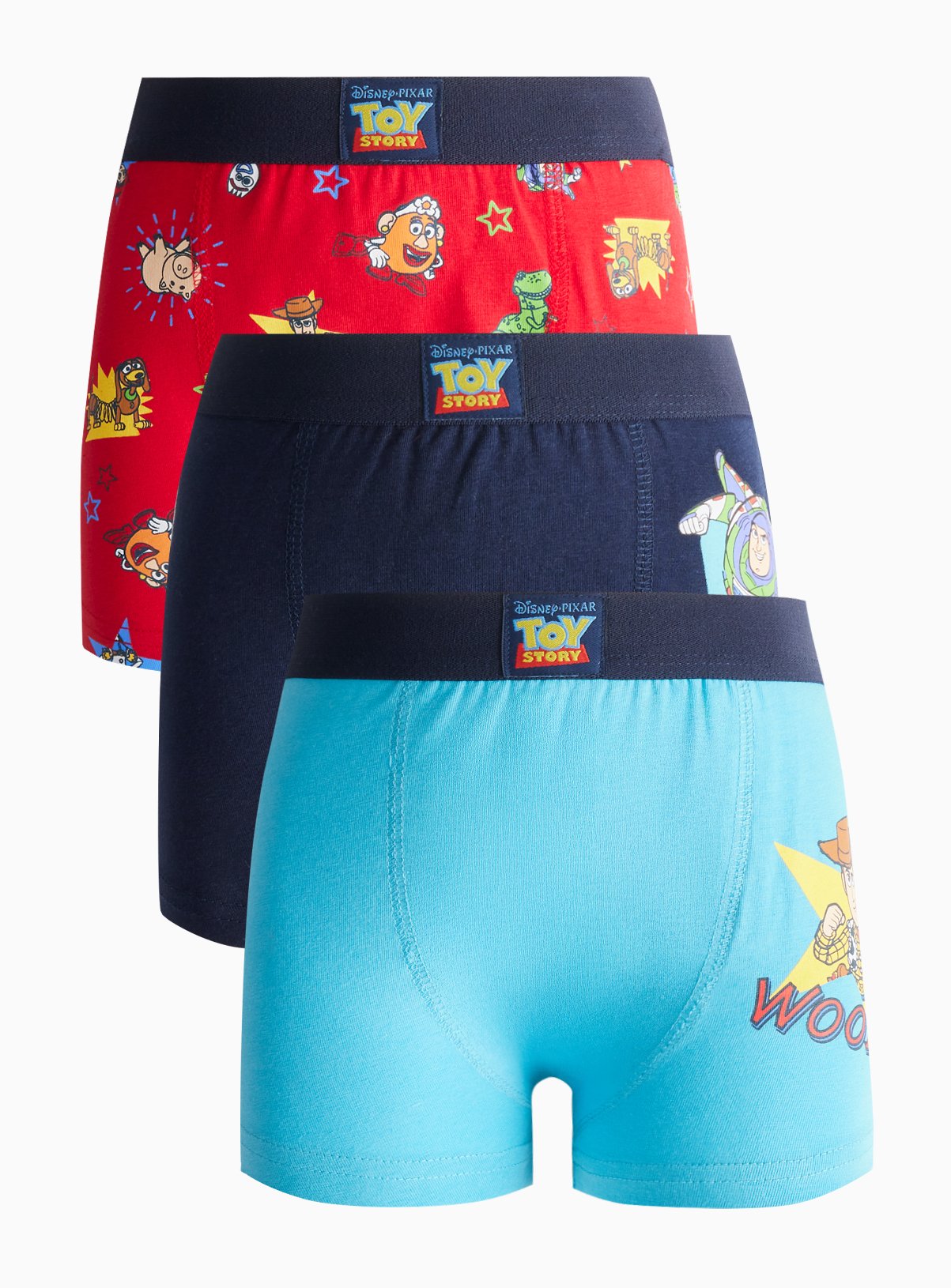 Toy Story Printed Trunks 3 Pack - Disney by Sainsbury's
