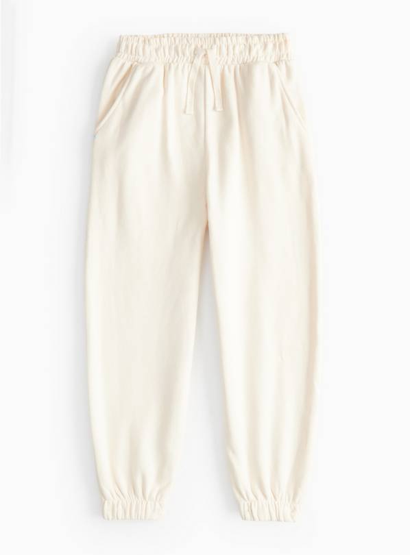 Cream Cuffed Joggers  13 years