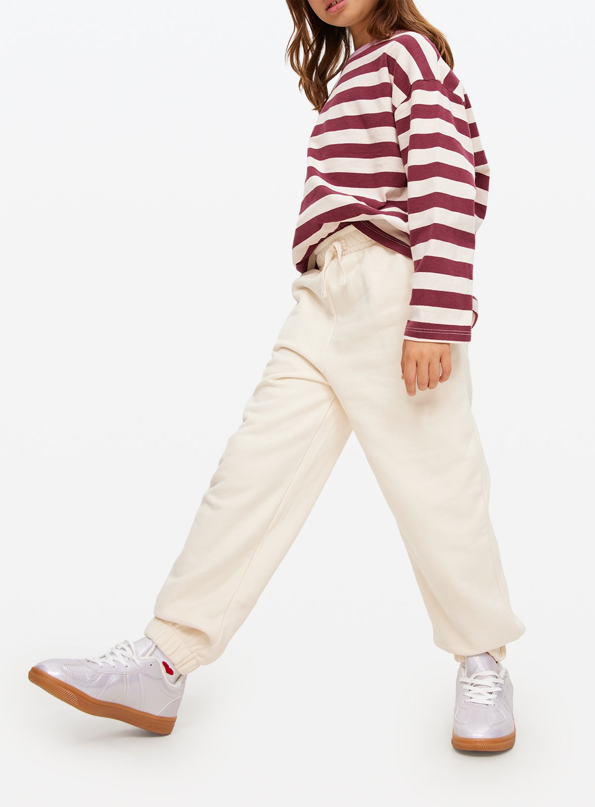 Cream Cuffed Joggers 8 years - Image 5 thumbnail