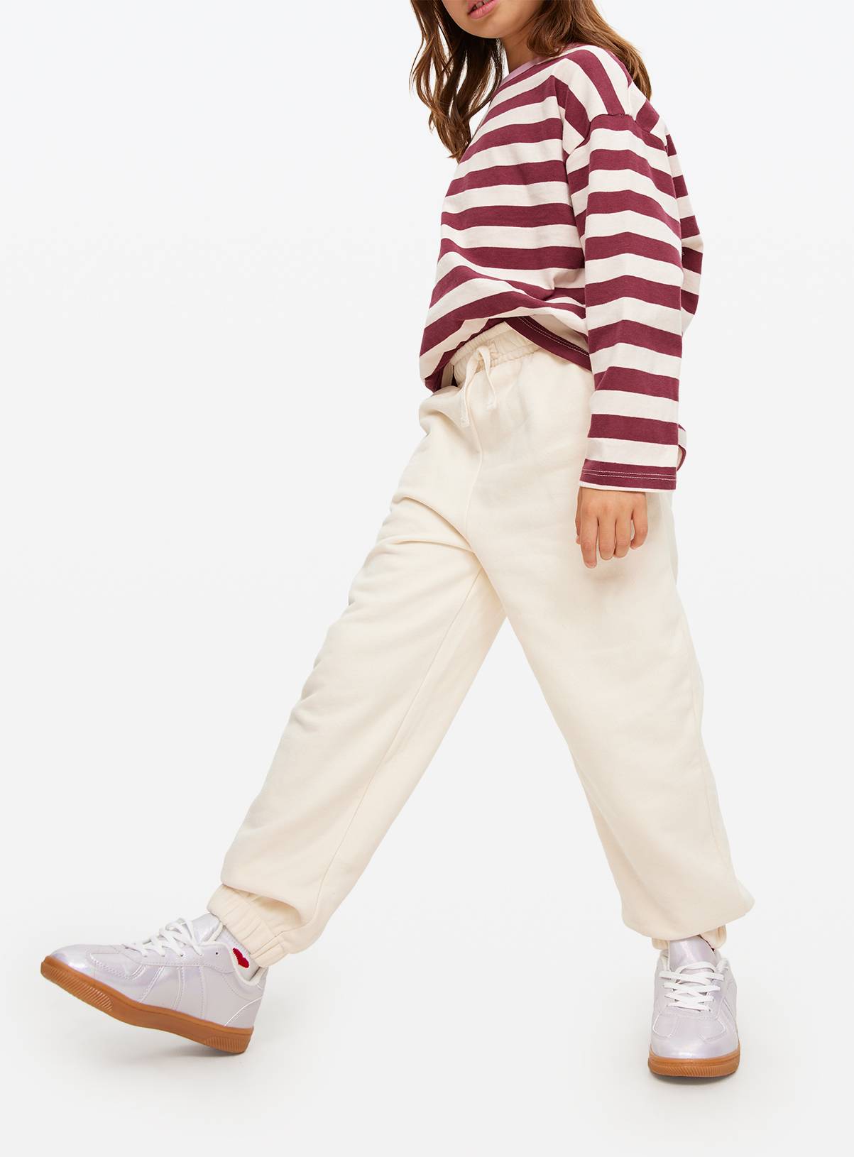 Cream Cuffed Joggers 8 years - Image 5