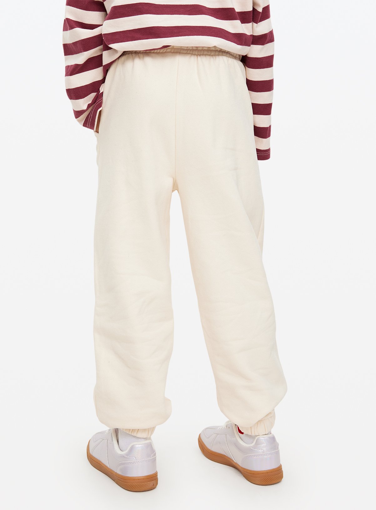 Cream Cuffed Joggers 8 years - Image 6 thumbnail