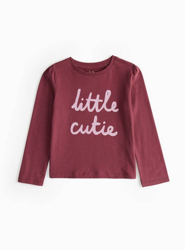 Red Bow Print Long Sleeve T-Shirt 2-3 years
