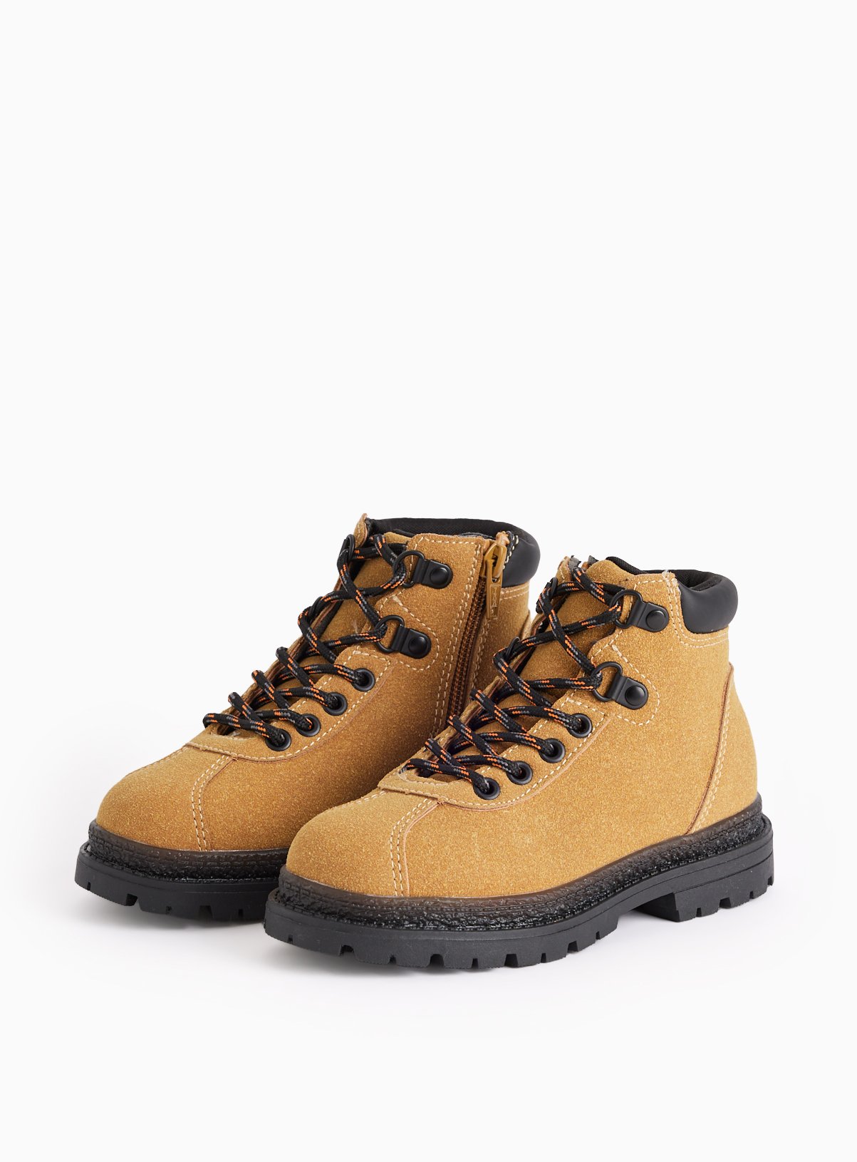 Tan Lace Detail Worker Boots - Tu by Sainsbury's