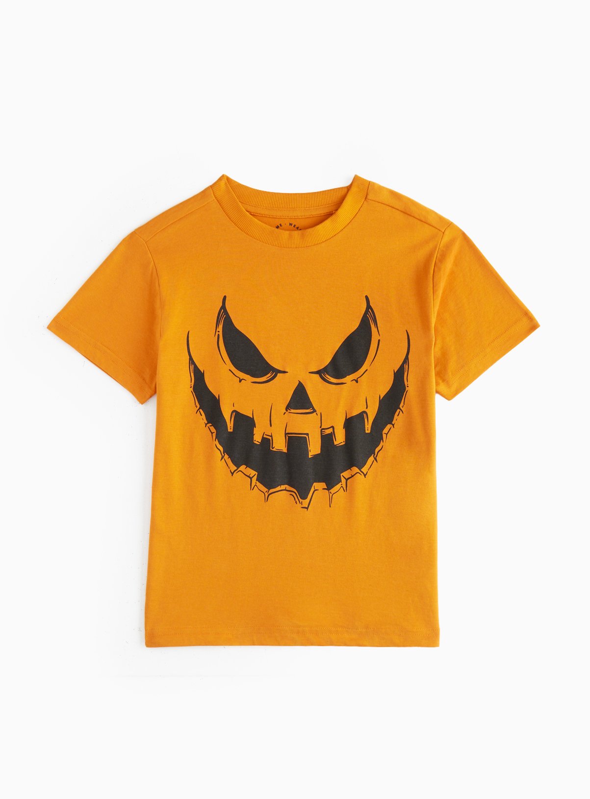 Orange Orange Halloween Pumpkin Tee (5 Years) - Tu by Sainsbury's