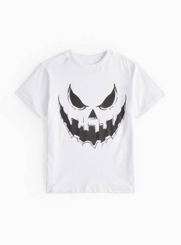 Halloween White Pumpkin Tee 8 years