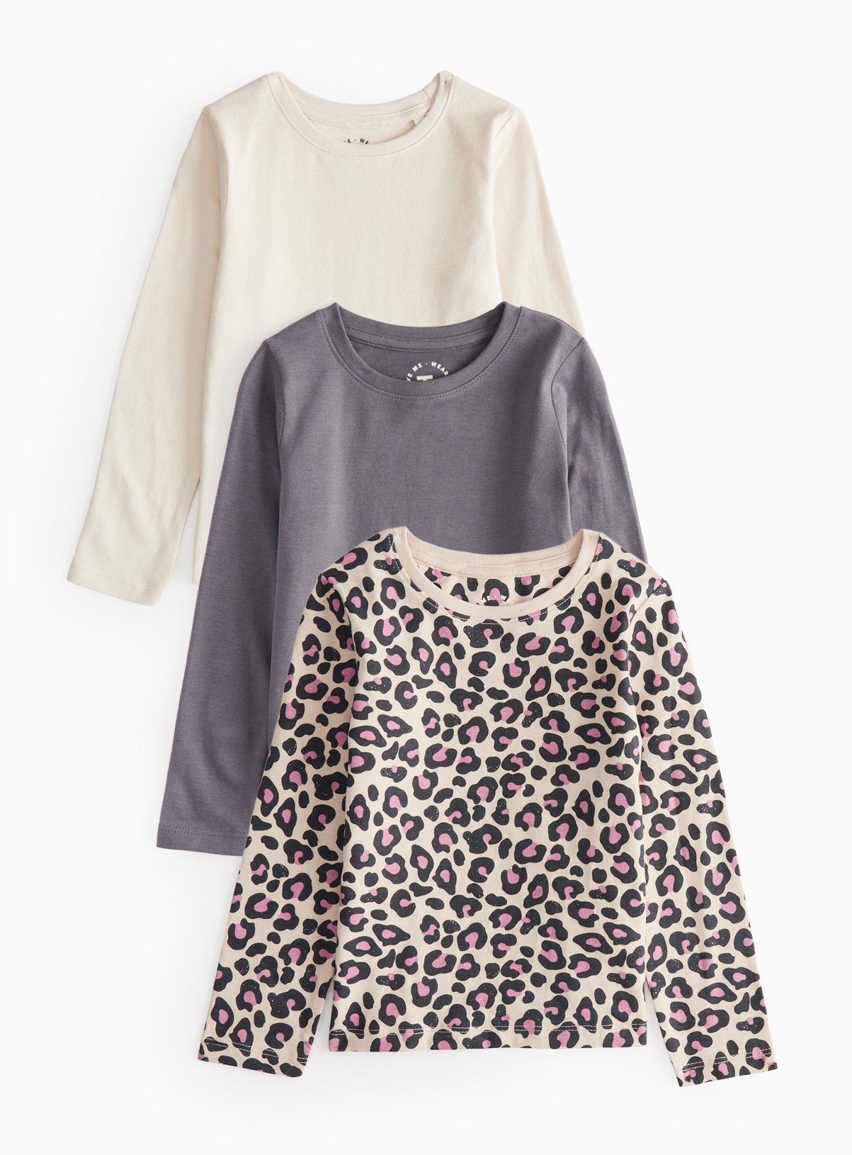 Cream Cream Long Sleeve T-Shirt 3 Pack (5-6 Years) - Tu by Sainsbury's