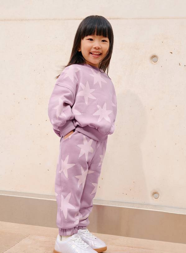 Pink Stars Crew Neck Sweatshirt 4-5 years