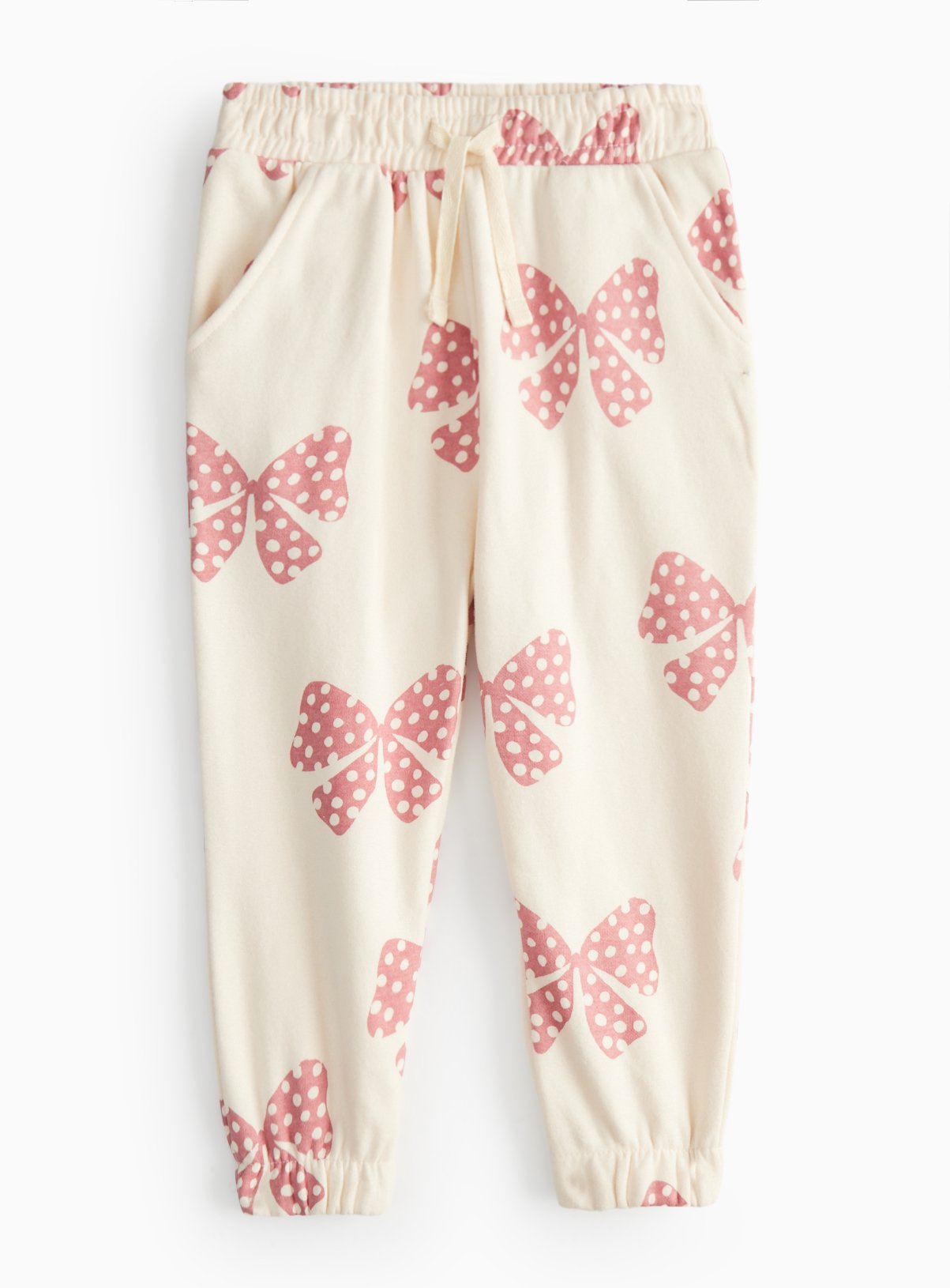 Cream Cream Printed Joggers (1-2 Years) - Tu by Sainsbury's