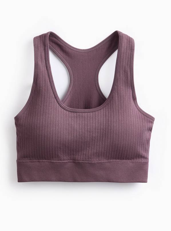Mauve Seamless Cropped Bralette XXXL