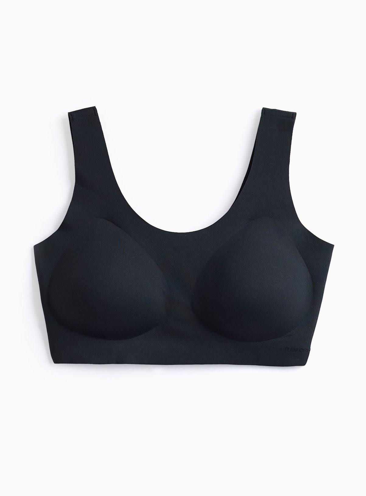 Flexform™ Black Bonded Padded Crop Top L - Image 3 thumbnail