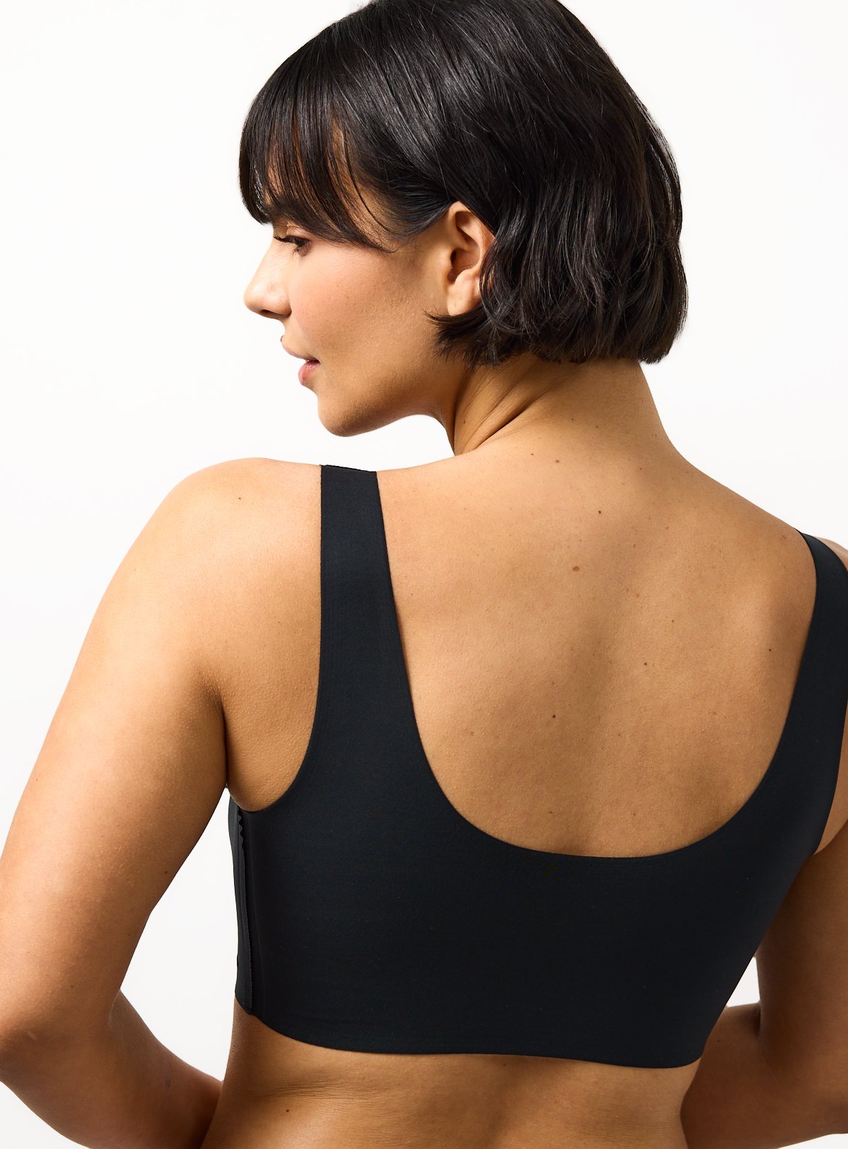 Flexform™ Black Bonded Padded Crop Top L - Image 6 thumbnail