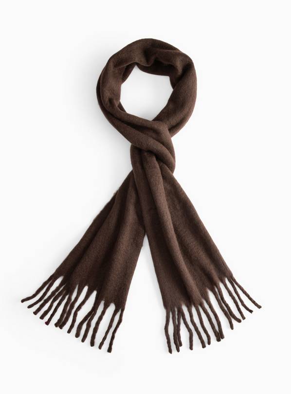 Chocolate Brown Heavyweight Scarf One Size