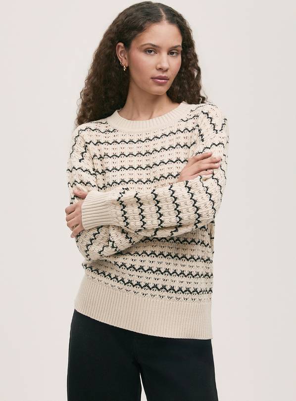 FINERY Sansa Crochet Jumper Ivory 16