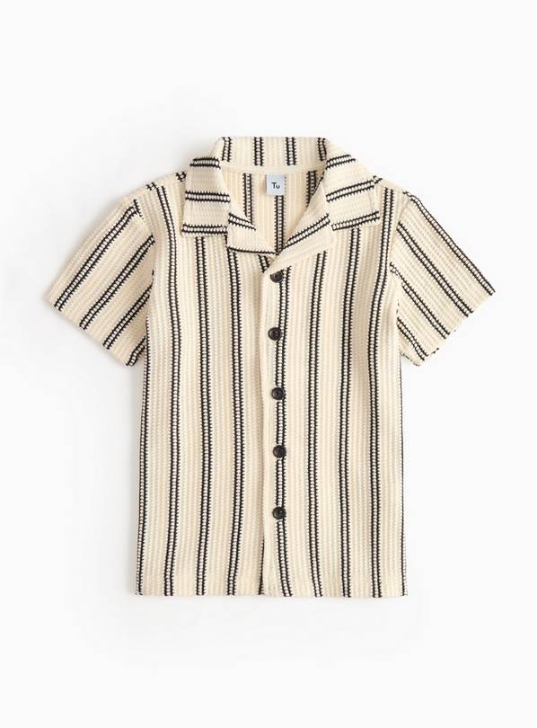 Striped Textured Co-ord Shirt 11 years