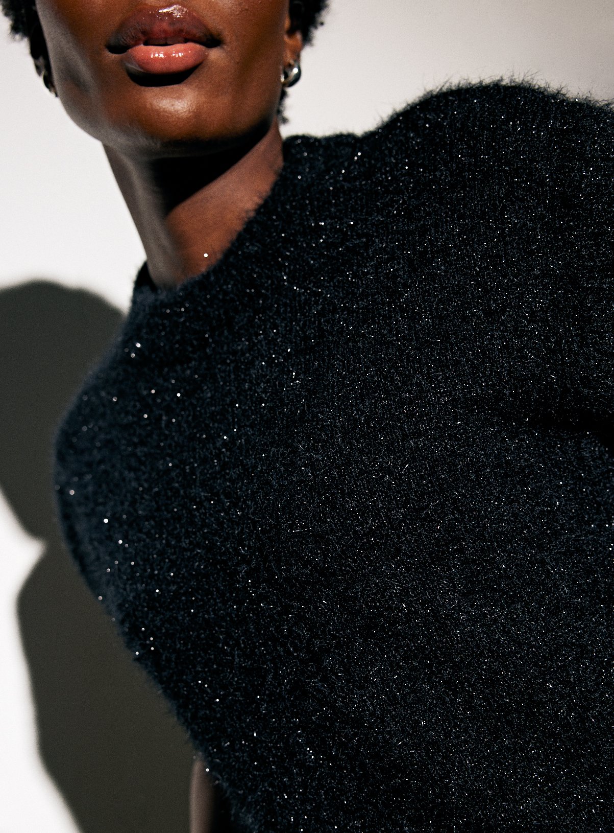 Black Fluffy Knit Sleeveless Vest 14 - Image 3 thumbnail
