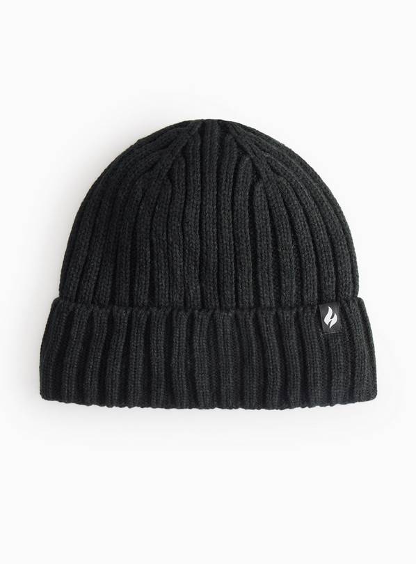 Heat Holders® Black Knitted Beanie One Size
