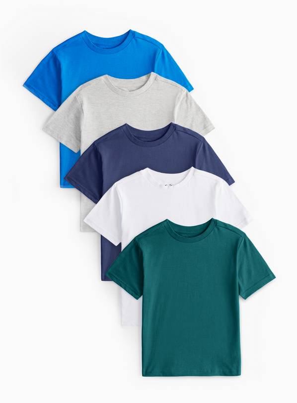 Plain T-Shirts 5 pack 10 years