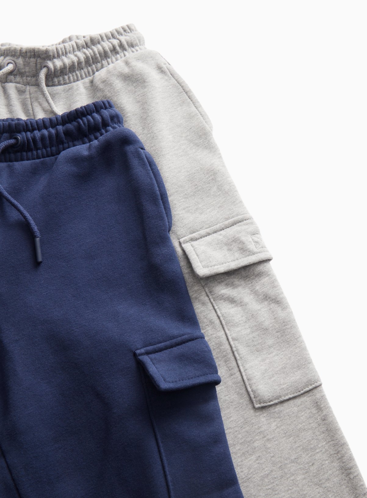 Grey & Navy Cargo Joggers 2 Pack 8 years - Image 2 thumbnail