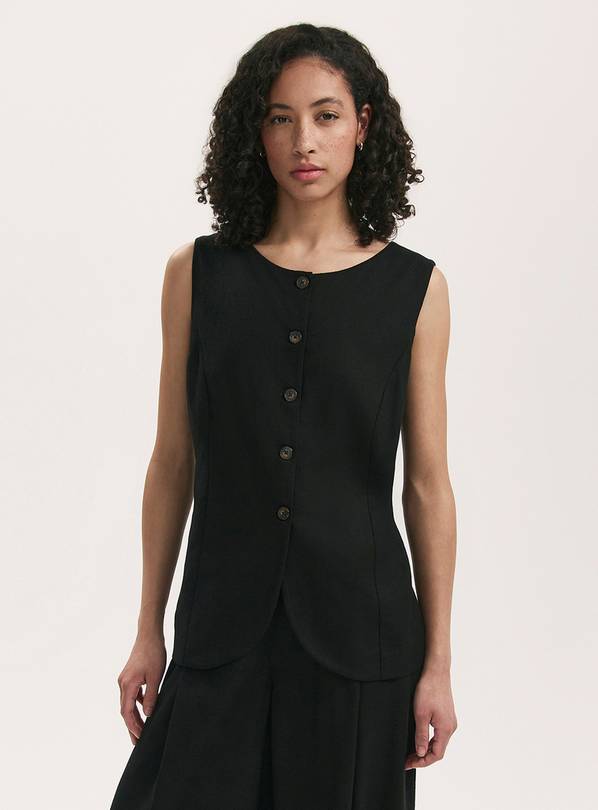 FINERY Vanetia Waistcoat Black 16