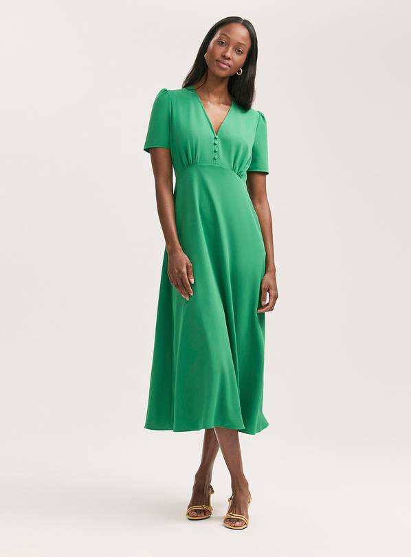 FINERY Nieve Dress - Green 10